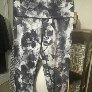 Lululemon High Times leggings with open stitching along back of legs.